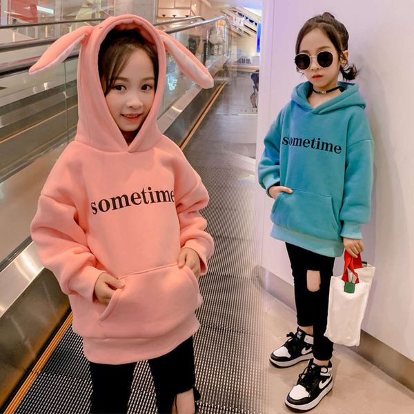 new cloth 2020 girls' korean winter children's foreign sle plush thickened hoodie nwge, Black
new cloth 2020 girls' korean winter children's foreign sle plush thickened hoodie nwge, Black