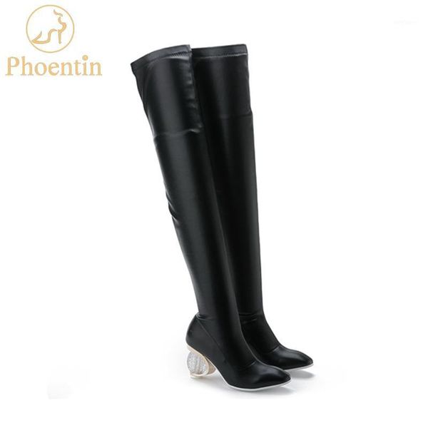 phoentin overknee boots black stretch pu leather 2020 thigh-high-boots crystal high heels slim girls shoes plus size ft7581
phoentin overknee boots black stretch pu leather 2020 thigh-high-boots crystal high heels slim girls shoes plus size ft7581
