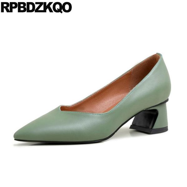 slip on beige casual thick size 4 34 genuine leather pumps green pointed toe designer brand shoes women block medium heels 2020, Black
slip on beige casual thick size 4 34 genuine leather pumps green pointed toe designer brand shoes women block medium heels 2020, Black