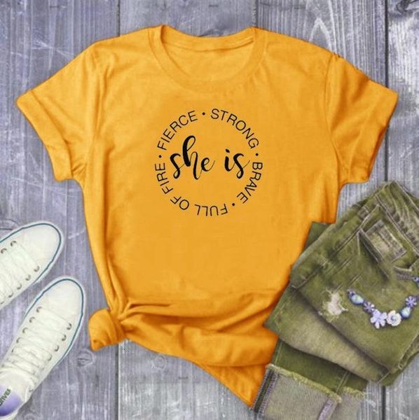 she is strong letter print t shirt women short sleeve o neck loose tshirt 2021 summer women tee shirt camisetas mujer, White
she is strong letter print t shirt women short sleeve o neck loose tshirt 2021 summer women tee shirt camisetas mujer, White