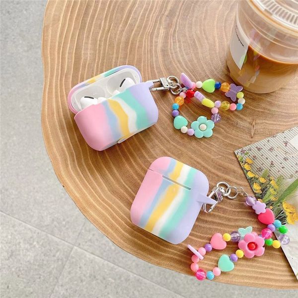 cute rainbow colored beads bracelet chain for airpods pro case silicone wireless bluetooth protective cover for airpods 1 2 pro cool case
cute rainbow colored beads bracelet chain for airpods pro case silicone wireless bluetooth protective cover for airpods 1 2 pro cool case