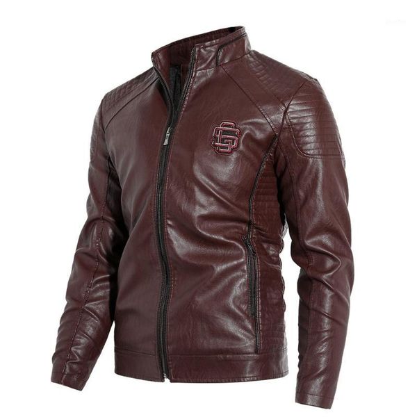 men vintage cool jacket leather long sleeve autumn winter stand collar club coat solid stand collar fashion men jacket 8.241, Black;brown
men vintage cool jacket leather long sleeve autumn winter stand collar club coat solid stand collar fashion men jacket 8.241, Black;brown