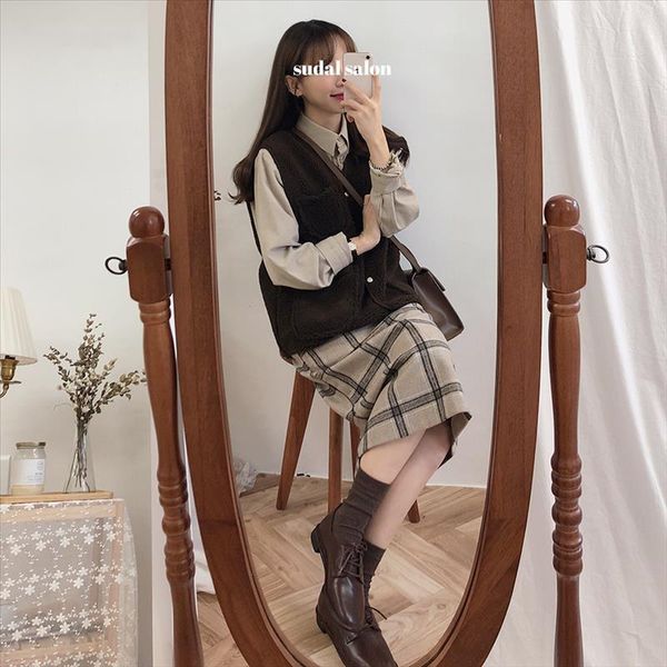 vintage plaid women skirts autumn pencil long girls skirt female warm thick skirts winter mujer winter women winter skirt maxi, Black
vintage plaid women skirts autumn pencil long girls skirt female warm thick skirts winter mujer winter women winter skirt maxi, Black