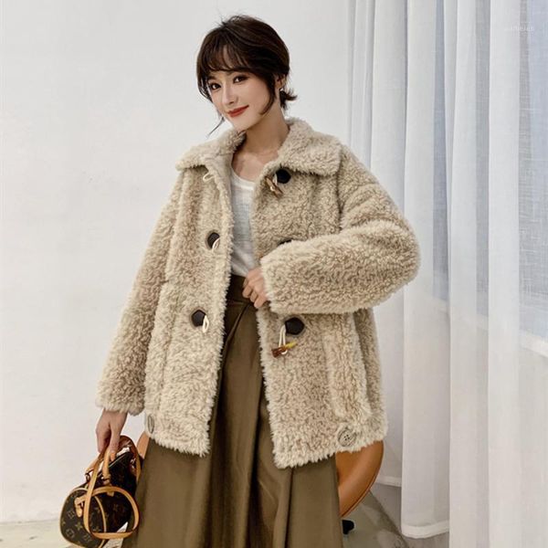 winter women fur coat with long sleeve warm fur pockets plus size plush fluffy lambswool jacket m631, Black
winter women fur coat with long sleeve warm fur pockets plus size plush fluffy lambswool jacket m631, Black