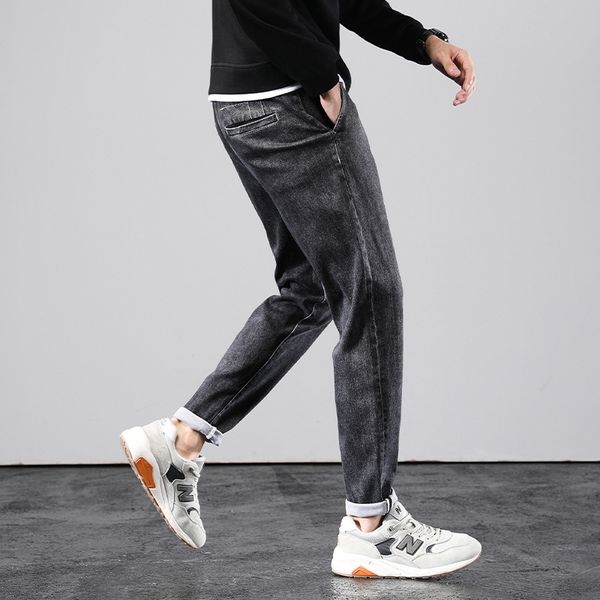 qnqdi 2020 autumn winter and elastic jeans men's high waist slim fit feet men's inclined pocket pants elastic and jeans trendy dra, Blue
qnqdi 2020 autumn winter and elastic jeans men's high waist slim fit feet men's inclined pocket pants elastic and jeans trendy dra, Blue