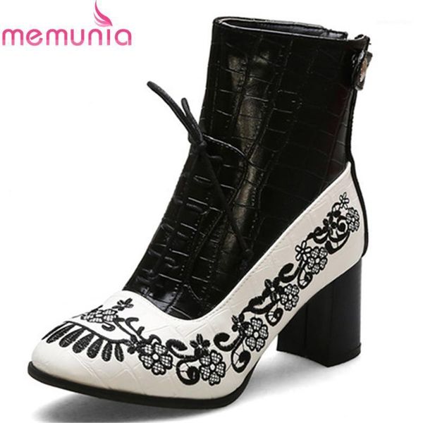boots memunia 2021 fashion autumn winter ankle for women high heels shoes lace up zip embroider dress office woman1, Black
boots memunia 2021 fashion autumn winter ankle for women high heels shoes lace up zip embroider dress office woman1, Black