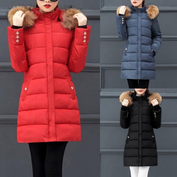 women's winter jacket long parka women winter warm thick outerwear hair collar zip coat slim cotton-padded jacket manteau femme, Black
women's winter jacket long parka women winter warm thick outerwear hair collar zip coat slim cotton-padded jacket manteau femme, Black