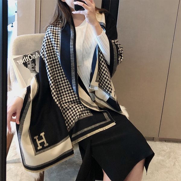 wpuip autumn and winter 2020 plaid cashmere like thermal conditioner scarf air conditioner scarf style women's shawl warm versatile lon, Black;white
wpuip autumn and winter 2020 plaid cashmere like thermal conditioner scarf air conditioner scarf style women's shawl warm versatile lon, Black;white