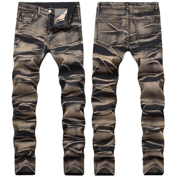 jeans men's high stretch casual large size jeans men's new european american style skinny cotton denim pants, Blue
jeans men's high stretch casual large size jeans men's new european american style skinny cotton denim pants, Blue