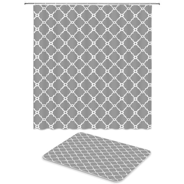 2pcs/set modern geometric pattern shower curtain set bathroom waterproof polyester cloth+non-slip mat toilet bathroom home decor
2pcs/set modern geometric pattern shower curtain set bathroom waterproof polyester cloth+non-slip mat toilet bathroom home decor