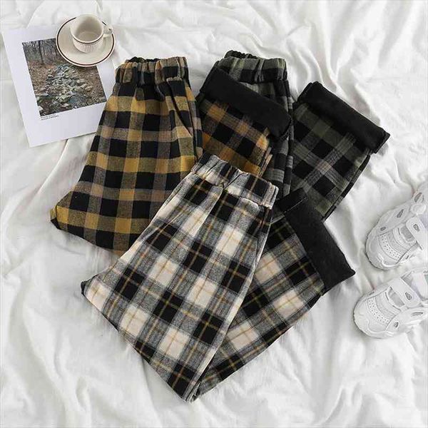velvet pants women high waist winter warm plaid pants for women korean style loose casual fashion trousers, Black;white
velvet pants women high waist winter warm plaid pants for women korean style loose casual fashion trousers, Black;white