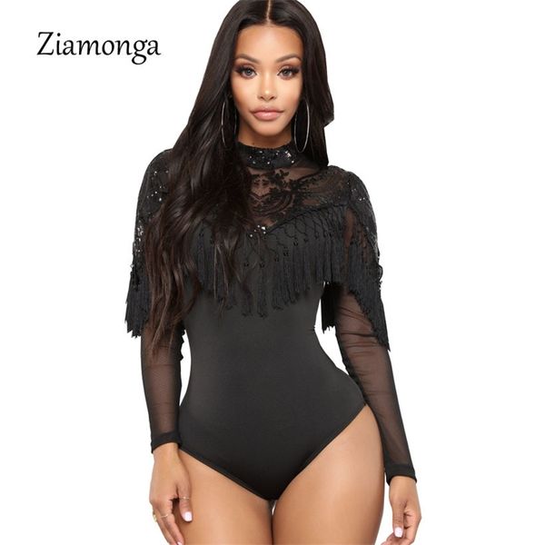 ziamonga lace embroidery bodysuit women sequined elegant fashion high neck bodysuits long sleeve tassel skinny jumpsuits y200401, Black;white
ziamonga lace embroidery bodysuit women sequined elegant fashion high neck bodysuits long sleeve tassel skinny jumpsuits y200401, Black;white