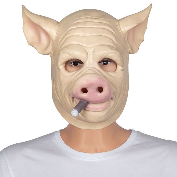 costume accessories pig mask halloween animal latex masks cosplay fancy dress party props domineering headgear, Silver
costume accessories pig mask halloween animal latex masks cosplay fancy dress party props domineering headgear, Silver
