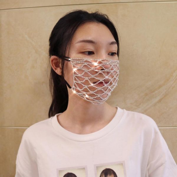 rhinestone women diamond crytal decoration jewelry facemask fashion glitter mesh net party show mouth mask for wedding
rhinestone women diamond crytal decoration jewelry facemask fashion glitter mesh net party show mouth mask for wedding
