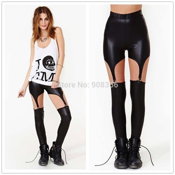 2017 punk rock garter buckle wetlook pu leather leggings spaghetti strap pants trousers black gold silver jeggings c1239
2017 punk rock garter buckle wetlook pu leather leggings spaghetti strap pants trousers black gold silver jeggings c1239