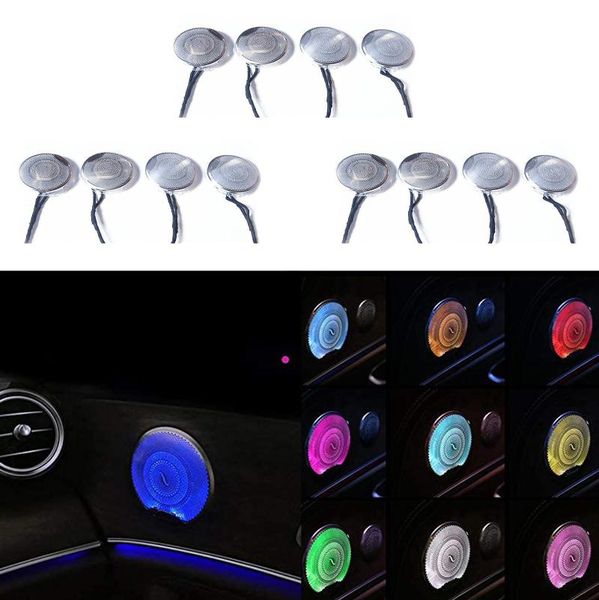 4pcs speaker light covers, synchronous car ambient light