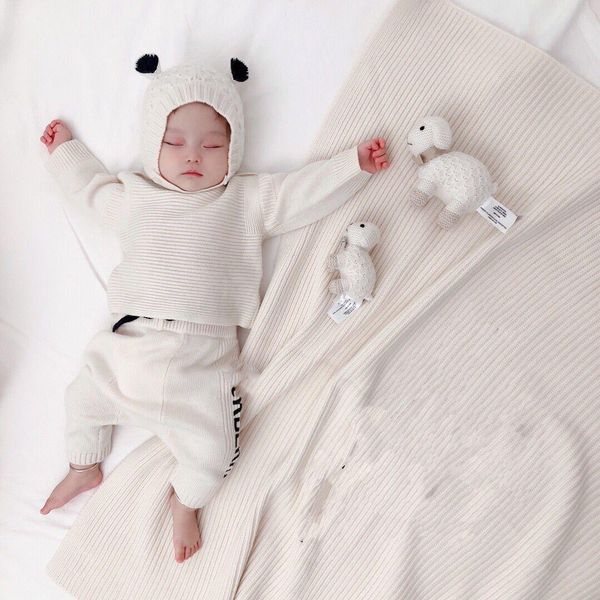 knitted sweater set for baby girls boys newborn pullover+pant+hat suits toddler infant blanket kids boy clothes, White
knitted sweater set for baby girls boys newborn pullover+pant+hat suits toddler infant blanket kids boy clothes, White