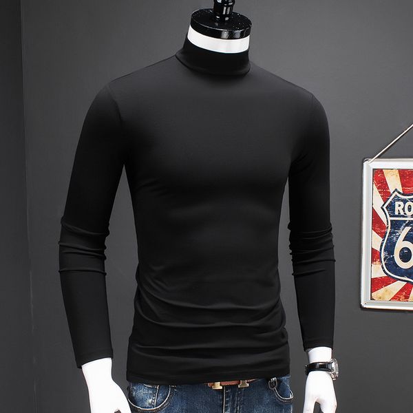 and collar long-sleeved t-shirt autumn clothes cotton mid-collar base men's mercerized autumn modal t-shirt half-high shirt winter jeeh
and collar long-sleeved t-shirt autumn clothes cotton mid-collar base men's mercerized autumn modal t-shirt half-high shirt winter jeeh