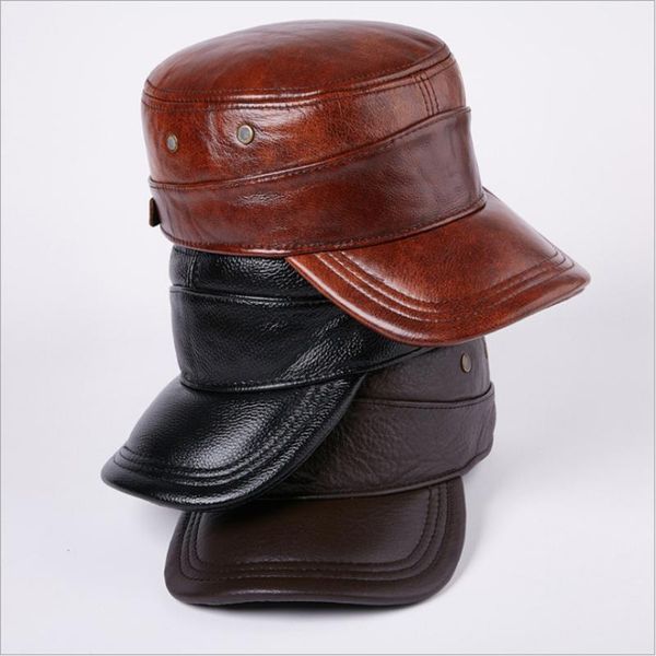 genuine cowhide leather caps fashion warm octagonal hats luxury design adjustable visors cap with earflap mz371, Blue;gray
genuine cowhide leather caps fashion warm octagonal hats luxury design adjustable visors cap with earflap mz371, Blue;gray