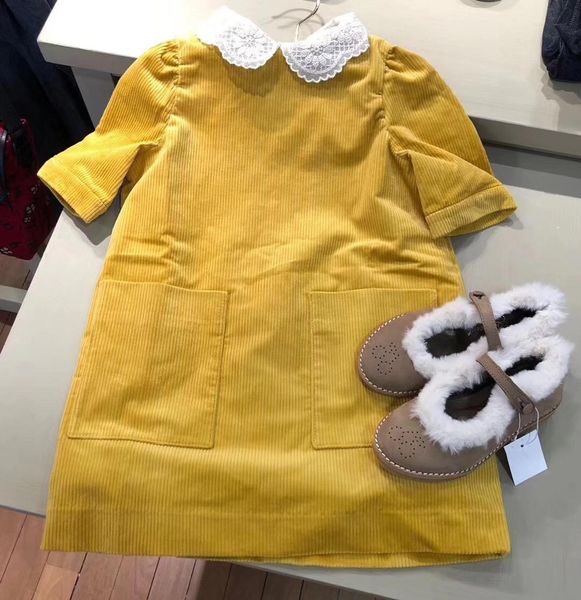 autumn winter girls dress yellow color lace collar corduroy cute toddler baby girls dresses 1023, Red;yellow
autumn winter girls dress yellow color lace collar corduroy cute toddler baby girls dresses 1023, Red;yellow