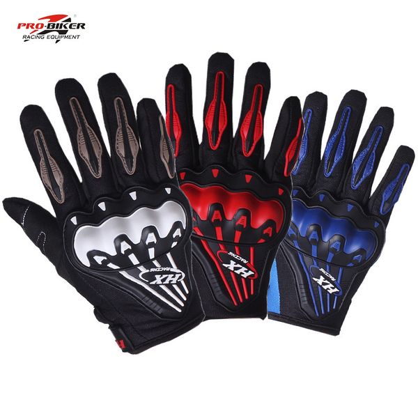 pro-biker bike motorcycle outdoor sports cycling racing driving gloves motociclet full finger glove, Blue;gray 
pro-biker bike motorcycle outdoor sports cycling racing driving gloves motociclet full finger glove, Blue;gray