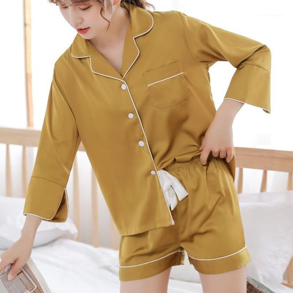 women's sleepwear sleepshirt suit shirt pants spring short sleeve pajamas sleep set women turn-down collar nightwear nighty pijamas rob, Black;red
women's sleepwear sleepshirt suit shirt pants spring short sleeve pajamas sleep set women turn-down collar nightwear nighty pijamas rob, Black;red