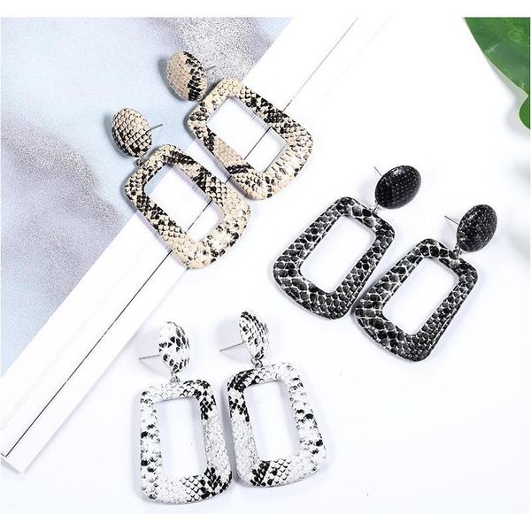 2019 white snake print leather earrings for women bohemian print leopard drop dangle ear sqcmie dh_seller2010, Golden
2019 white snake print leather earrings for women bohemian print leopard drop dangle ear sqcmie dh_seller2010, Golden
