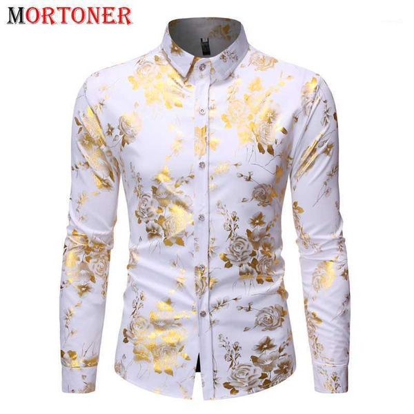 luxury gold rose print mens dress shirts 2020 brand new slim fit long sleeve shirt for men casual button down chemise homme1, White;black
luxury gold rose print mens dress shirts 2020 brand new slim fit long sleeve shirt for men casual button down chemise homme1, White;black
