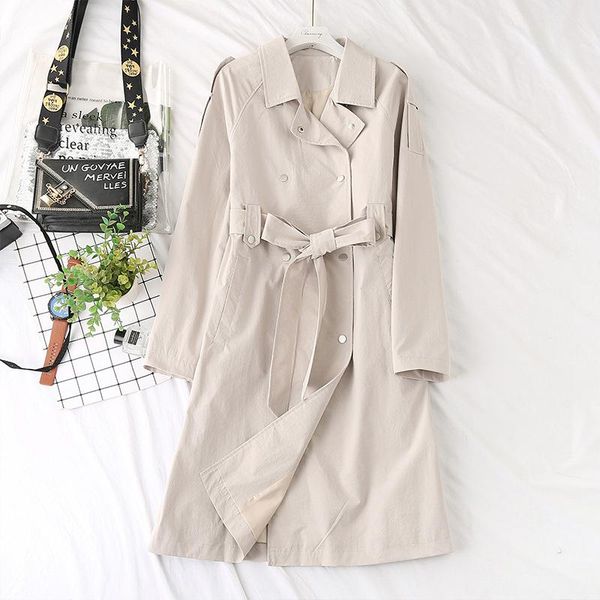 2021 new arrival long coat women double breasted slim trench coat korean outwear oversize plus size xl-5xl with belt, Tan;black
2021 new arrival long coat women double breasted slim trench coat korean outwear oversize plus size xl-5xl with belt, Tan;black