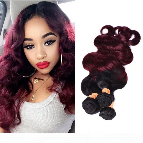 ombre brazilian virgin hair weaves bundles two tone 1b 99j wine red brazilian peruvian malaysian body wave human hair extensions, Black
ombre brazilian virgin hair weaves bundles two tone 1b 99j wine red brazilian peruvian malaysian body wave human hair extensions, Black