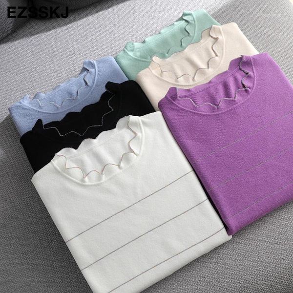 women's sweaters autumn winter o-neck slim sweater pullover women 2021 elegant female loose knitted basic pull1, White;black
women's sweaters autumn winter o-neck slim sweater pullover women 2021 elegant female loose knitted basic pull1, White;black