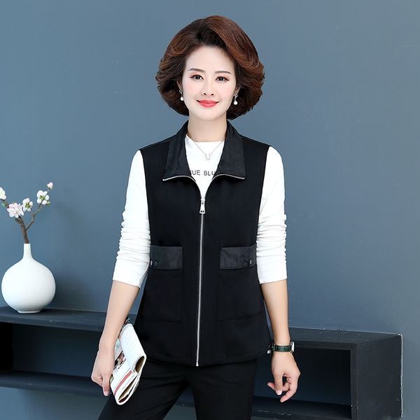 mother women spring and autumn short 2020 middle aged and elderly women's casual knitted shoulder coat coat vest loose cotton vest su93, White;black
mother women spring and autumn short 2020 middle aged and elderly women's casual knitted shoulder coat coat vest loose cotton vest su93, White;black