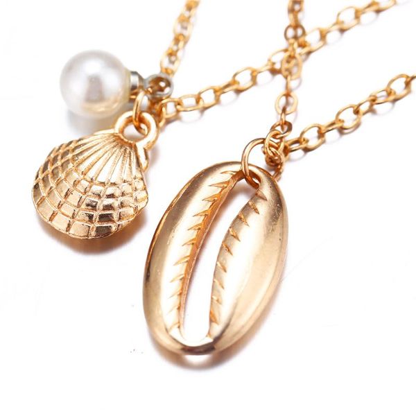 multilayer conch shell trendy necklace for women gold color long chain seashell ocean beach boho pendant necklaces jewelry girl, Silver
multilayer conch shell trendy necklace for women gold color long chain seashell ocean beach boho pendant necklaces jewelry girl, Silver