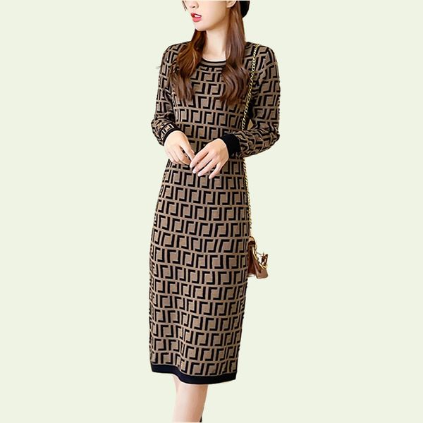 women casual dresses classic knit dress fashion letter pattern summer long sleeve womens clothing, Black;gray
women casual dresses classic knit dress fashion letter pattern summer long sleeve womens clothing, Black;gray