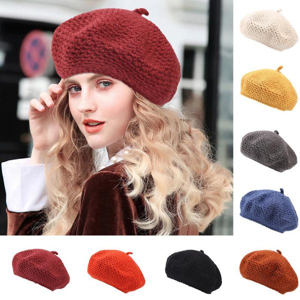 women's woolen beret hat boinas para mujer woolen painter hat retro pumpkin female berets sharp visors solid winter hats, Blue;gray
women's woolen beret hat boinas para mujer woolen painter hat retro pumpkin female berets sharp visors solid winter hats, Blue;gray