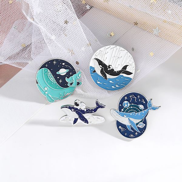 interstellar whale enamel lapel pins save ocean cute animals brooches badges fashion pins gifts friends, Gray
interstellar whale enamel lapel pins save ocean cute animals brooches badges fashion pins gifts friends, Gray