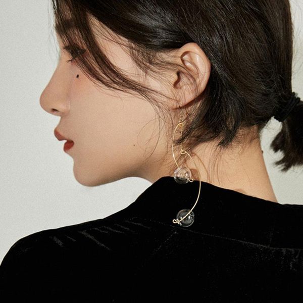 dangle & chandelier original unique transparent glass ball earrings for women soap bubble long korean drop jewlery 2021, Silver
dangle & chandelier original unique transparent glass ball earrings for women soap bubble long korean drop jewlery 2021, Silver