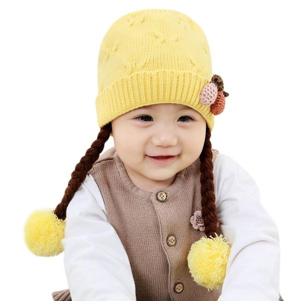 caps & hats autumn baby girl boy winter hat cute kids toddler girls soft braid crochet knit beanie hairball warm cap arrival, Yellow
caps & hats autumn baby girl boy winter hat cute kids toddler girls soft braid crochet knit beanie hairball warm cap arrival, Yellow
