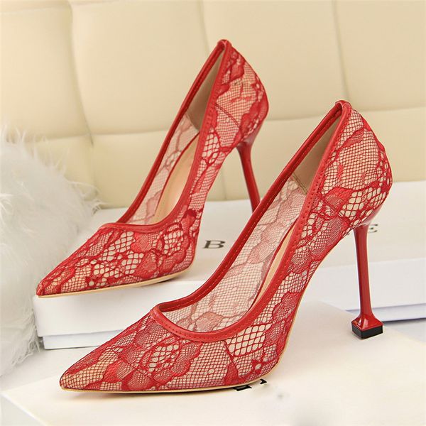 women pumps wedding party high heels summer new style 10cm hollow ladies high heels womens design mesh pointed toemultifunction, Black
women pumps wedding party high heels summer new style 10cm hollow ladies high heels womens design mesh pointed toemultifunction, Black