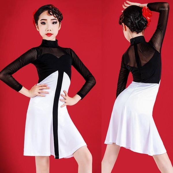 stage wear fashion latin dance costume for girls long sleeves tango performance ballroom competition dress bl39481, Black;red
stage wear fashion latin dance costume for girls long sleeves tango performance ballroom competition dress bl39481, Black;red