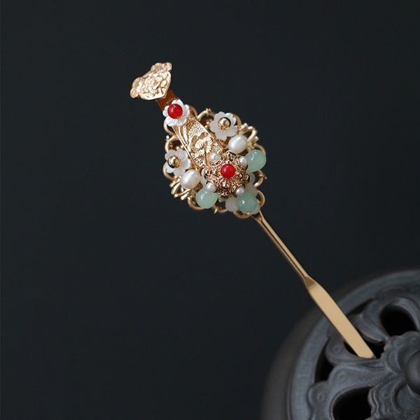 classical natural chalcedony stone vintage gold color ruyi metal hair stick ethnic hairpins pearl shell flowers hair jewelry j0113, Slivery;golden
classical natural chalcedony stone vintage gold color ruyi metal hair stick ethnic hairpins pearl shell flowers hair jewelry j0113, Slivery;golden