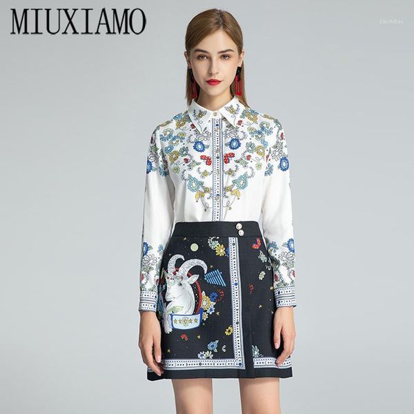 miuximao 2020 office lady fall twinset elegant half sleeve luxury star animal print suits women vestido1, White
miuximao 2020 office lady fall twinset elegant half sleeve luxury star animal print suits women vestido1, White