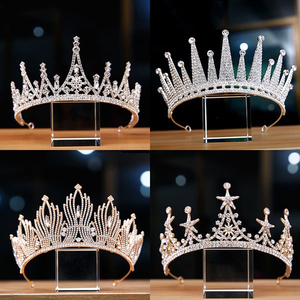 crown bridal headdress super shiny luxury atmosphere princess alloy water diamond hair accessories high grade wedding dress, Silver
crown bridal headdress super shiny luxury atmosphere princess alloy water diamond hair accessories high grade wedding dress, Silver