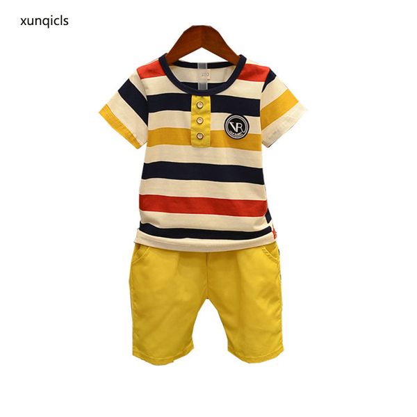 new summer boys clothes set kids t-shirt +shorts 2pcs boy outfits striped short sleeve cotton children boys clothing t200707, White
new summer boys clothes set kids t-shirt +shorts 2pcs boy outfits striped short sleeve cotton children boys clothing t200707, White