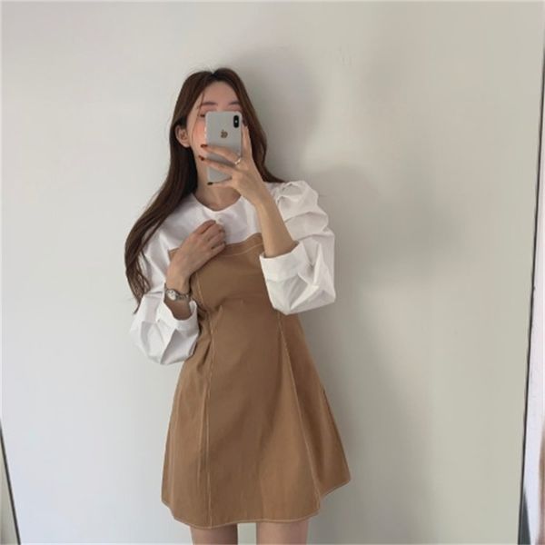 2021 new 2021 spring new korean net celebrity fashion design sense open line contrast color fight receiving waist dress women tmxe, Black;gray
2021 new 2021 spring new korean net celebrity fashion design sense open line contrast color fight receiving waist dress women tmxe, Black;gray