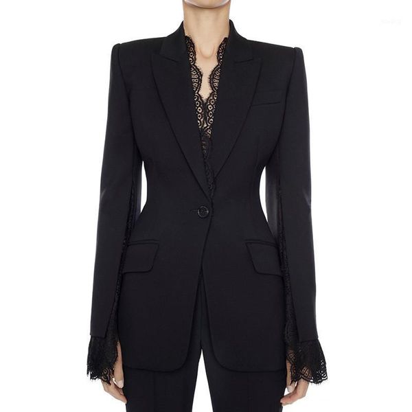 2020 new fashion runway designer office women cotton jackets and coats notched full sleeve lace patchwork black blazer outerwear1, White;black
2020 new fashion runway designer office women cotton jackets and coats notched full sleeve lace patchwork black blazer outerwear1, White;black