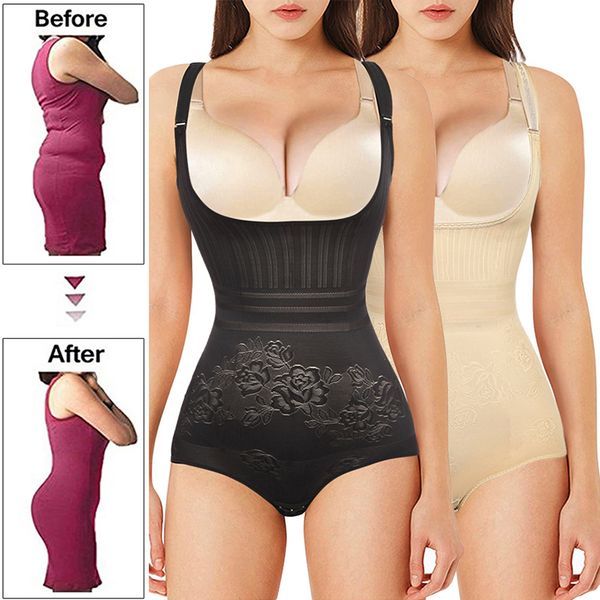 women waist trainer corset bodysuit tummy control seamless shapewear slimming underwear open bust full body shaper, Black;white
women waist trainer corset bodysuit tummy control seamless shapewear slimming underwear open bust full body shaper, Black;white