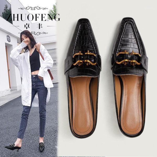dress shoes retro small square head baotou half slippers female summer wear net red high heel lazy joker comfortable heels1, Black
dress shoes retro small square head baotou half slippers female summer wear net red high heel lazy joker comfortable heels1, Black