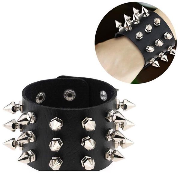 punk gothic rock cuspidal spikes rivet cone stud wide leather cuff bracelet wristbands charm bangle fashion jllybr, White
punk gothic rock cuspidal spikes rivet cone stud wide leather cuff bracelet wristbands charm bangle fashion jllybr, White