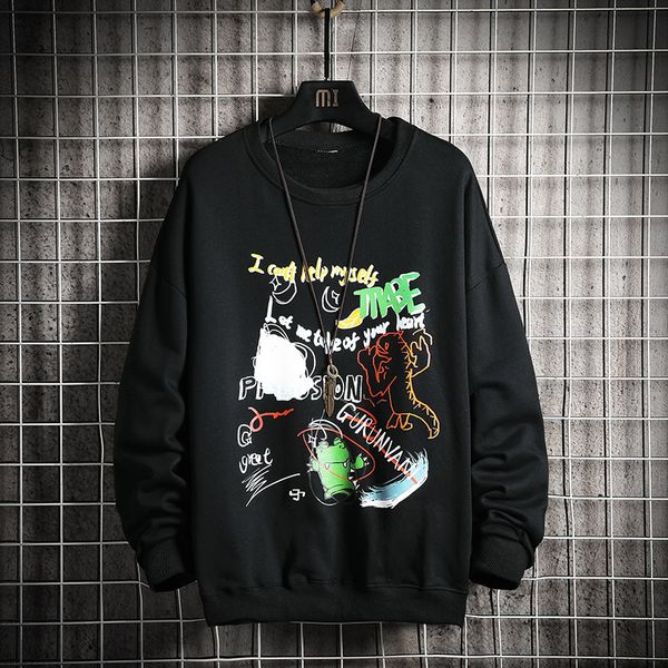 2021 new men spring dinosaur embroidery pullovers sweatshirts mens 4 colors o-neck hoodies male fashion korean sweatshirt 8lh7, Black
2021 new men spring dinosaur embroidery pullovers sweatshirts mens 4 colors o-neck hoodies male fashion korean sweatshirt 8lh7, Black